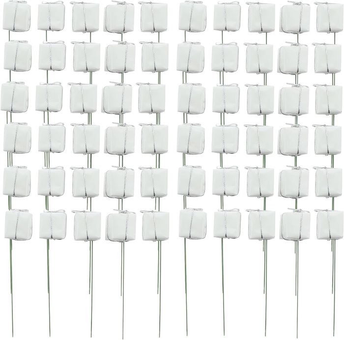 MIJOMA 60 Stück Set Mini-Geschenke Dekostecker Blumenstecker Bastelstecker Pi...