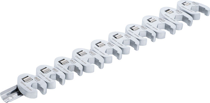 BGS Hahnenfußschlüssel-Satz | Antrieb Innenvierkant 10 mm (3/8") | SW 10 - 19...