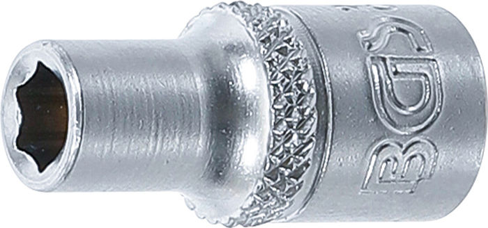 BGS Steckschlüssel-Einsatz Sechskant | Antrieb Innenvierkant 6,3 mm (1/4") |...