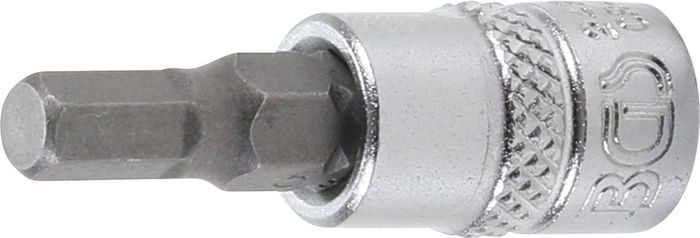 BGS Bit-Einsatz | Antrieb Innenvierkant 6,3 mm (1/4") | Innensechskant 5 mm