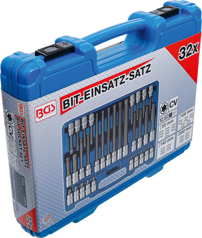 BGS Bit-Einsatz-Satz | Antrieb Innenvierkant 12,5 mm (1/2") | TP-Profil (für...