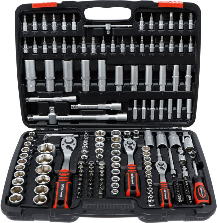 BGS Steckschlüssel-Satz | Antrieb 6,3 mm (1/4") / 10 mm (3/8") / 12,5 mm (1/2...