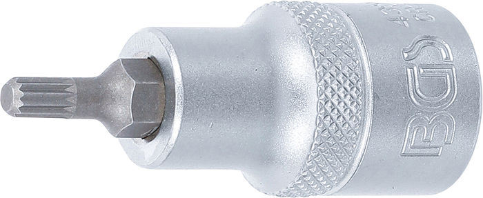 BGS Bit-Einsatz | Antrieb Innenvierkant 12,5 mm (1/2") | Innenvielzahn (für X...