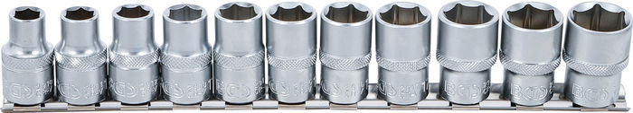 BGS Steckschlüssel-Einsatz-Satz, Sechskant | Antrieb Innenvierkant 12,5 mm (1...