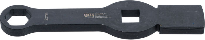 BGS Schlag-Ringschlüssel | Sechskant | mit 2 Schlagflächen | SW 22 mm