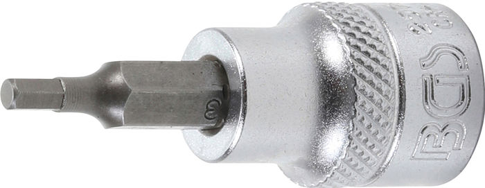 BGS Bit-Einsatz | Antrieb Innenvierkant 10 mm (3/8") | Innensechskant 3 mm