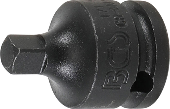 BGS Kraft-Steckschlüssel-Adapter | Innenvierkant 10 mm (3/8") - Außenvierkant...