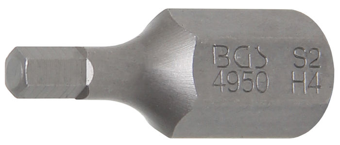 BGS Bit | Länge 30 mm | Antrieb Außensechskant 10 mm (3/8") | Innensechskant...