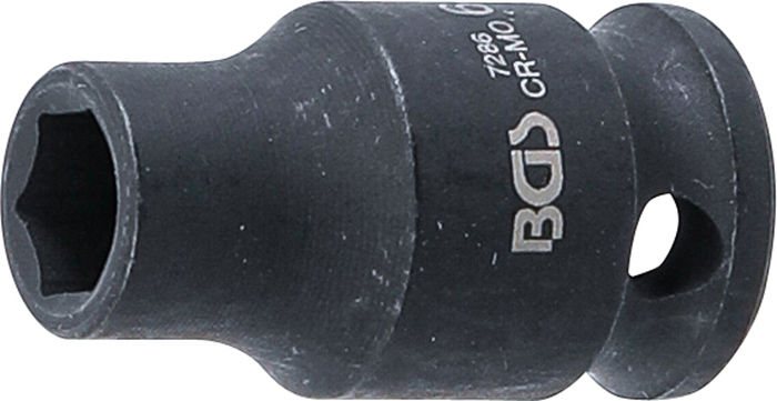 BGS Kraft-Steckschlüssel-Einsatz Sechskant | Antrieb Innenvierkant 6,3 mm (1/...