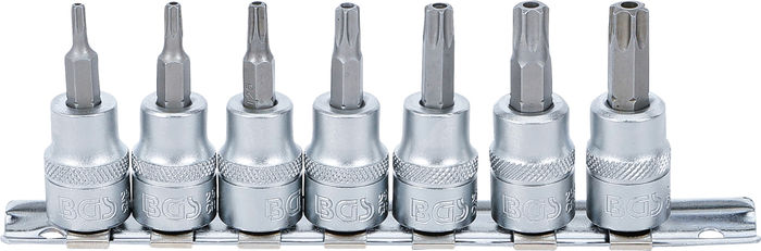 BGS Bit-Einsatz-Satz | Antrieb Innenvierkant 10 mm (3/8") | T-Profil (für Tor...
