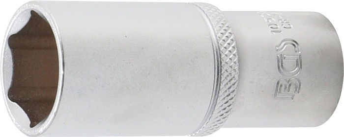 BGS Steckschlüssel-Einsatz Sechskant, tief | Antrieb Innenvierkant 10 mm (3/8...