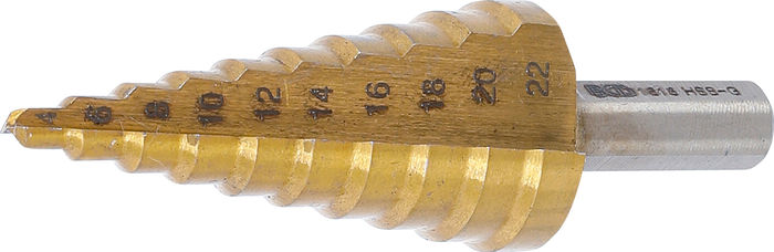 BGS Stufenbohrer | titannitriert | &Oslash; 4 - 22 mm