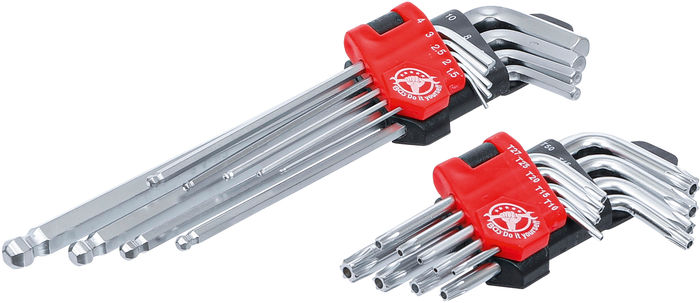 BGS Winkelschlüssel-Satz | lang | T-Profil (für Torx) T10 - T50 / Innensechsk...