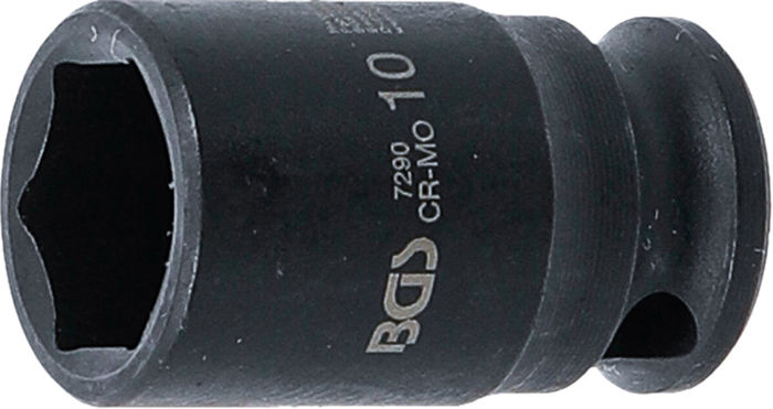 BGS Kraft-Steckschlüssel-Einsatz Sechskant | Antrieb Innenvierkant 6,3 mm (1/...
