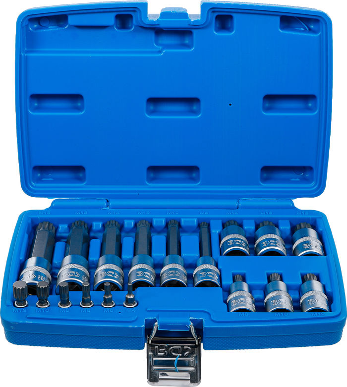 BGS Bit-Einsatz-Satz | Antrieb Innenvierkant 6,3 mm (1/4") / 12,5 mm (1/2") |...