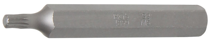 BGS Bit | Länge 75 mm | Antrieb Außensechskant 10 mm (3/8") | Innenvielzahn (...