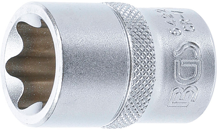 BGS Steckschlüssel-Einsatz E-Profil | Antrieb Innenvierkant 12,5 mm (1/2") |...