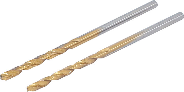 BGS Spiralbohrer | HSS-G | titan-nitriert | 2,0 mm | 2-tlg.