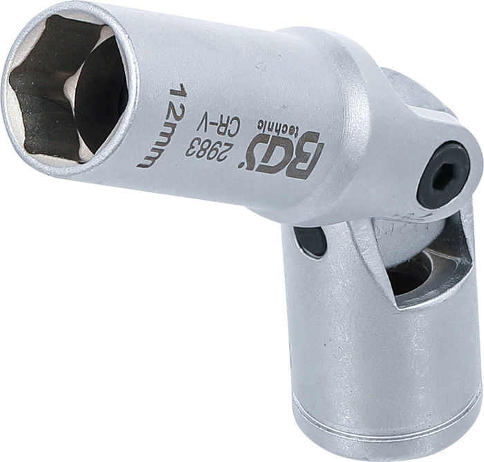 BGS Glühkerzen-Gelenk-Einsatz Sechskant | Antrieb Innenvierkant 10 mm (3/8")...