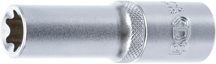 BGS Steckschlüssel-Einsatz E-Profil, tief | Antrieb Innenvierkant 12,5 mm (1/...