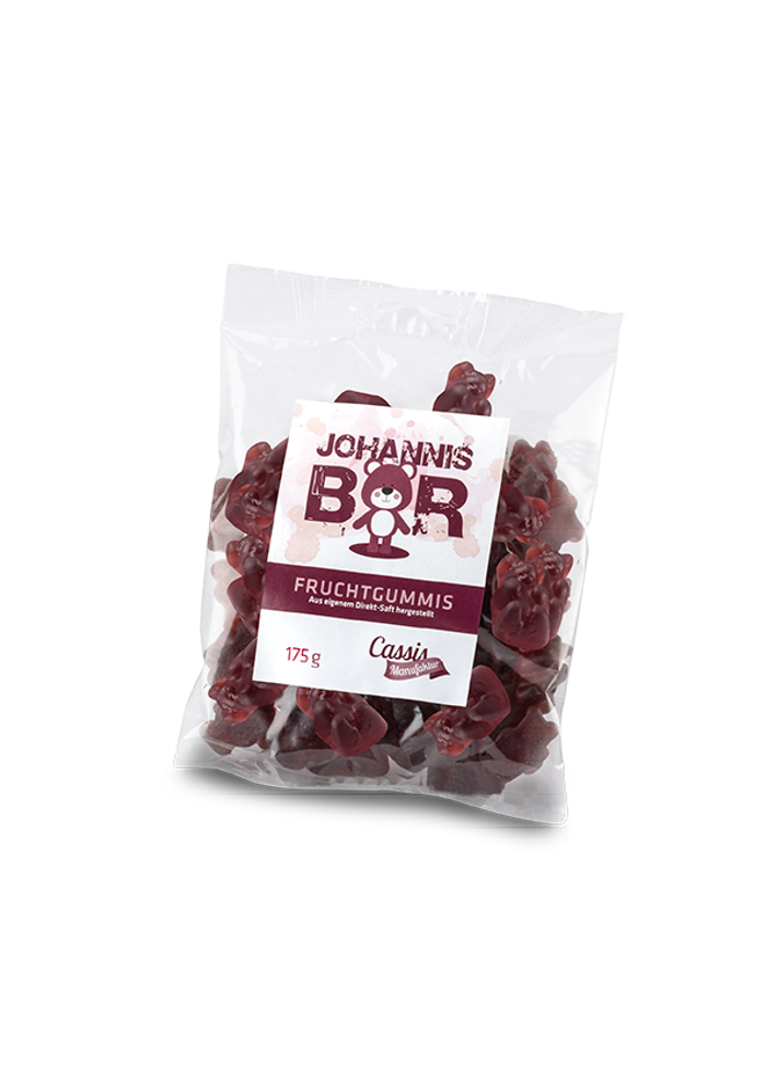 Fruchtgummis Schwarze Johannisbeere