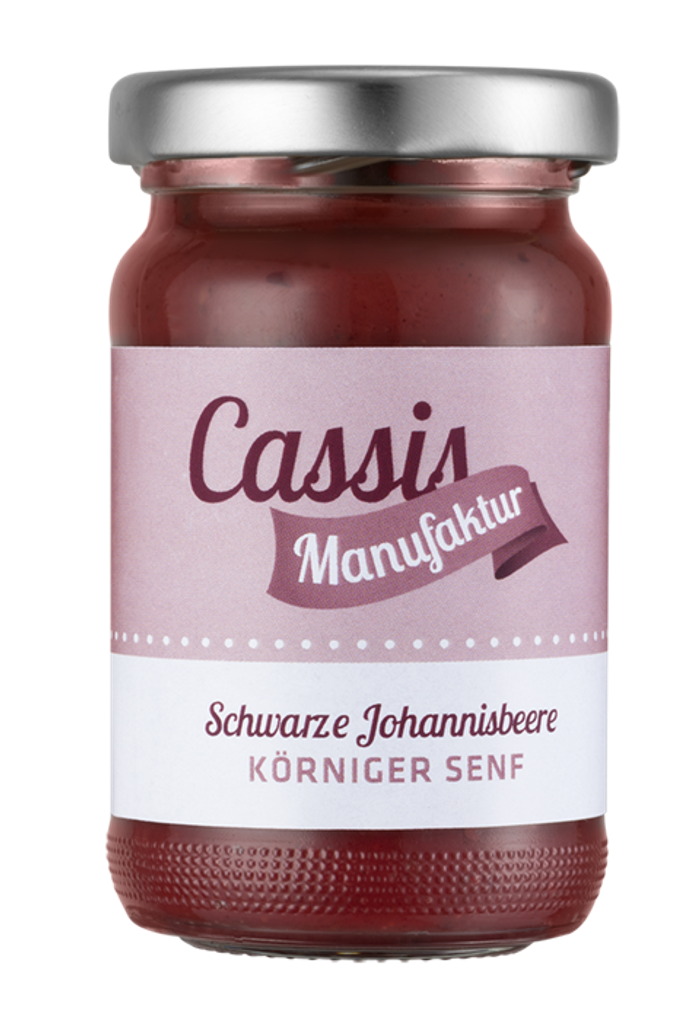 Schwarzer Johannisbeer Senf (körnig)