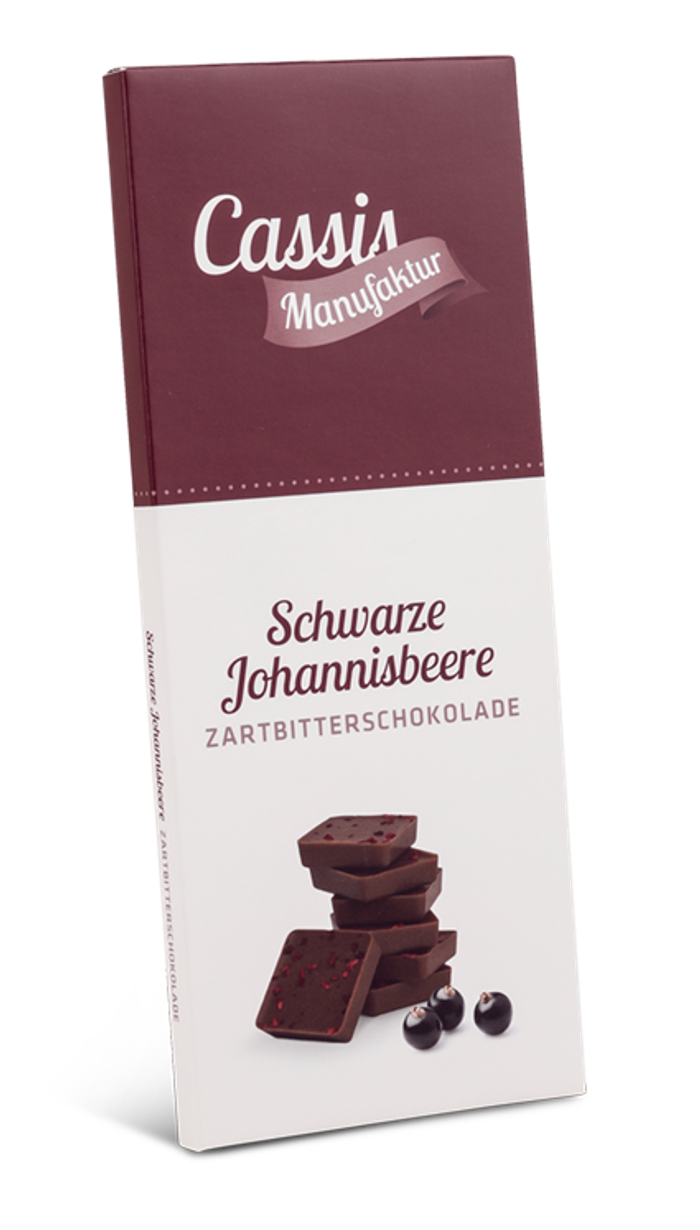 Schokolade Zartbitter Schwarze Johannisbeere