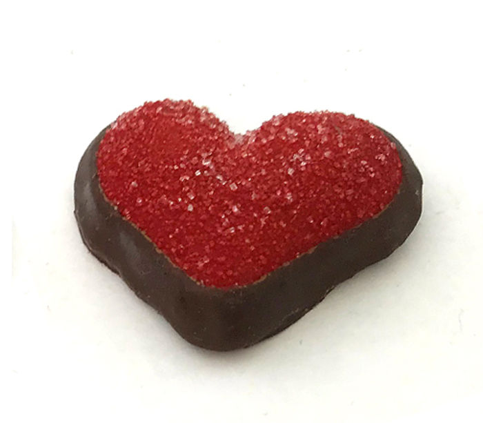 Marzipan-Cassis-Herz