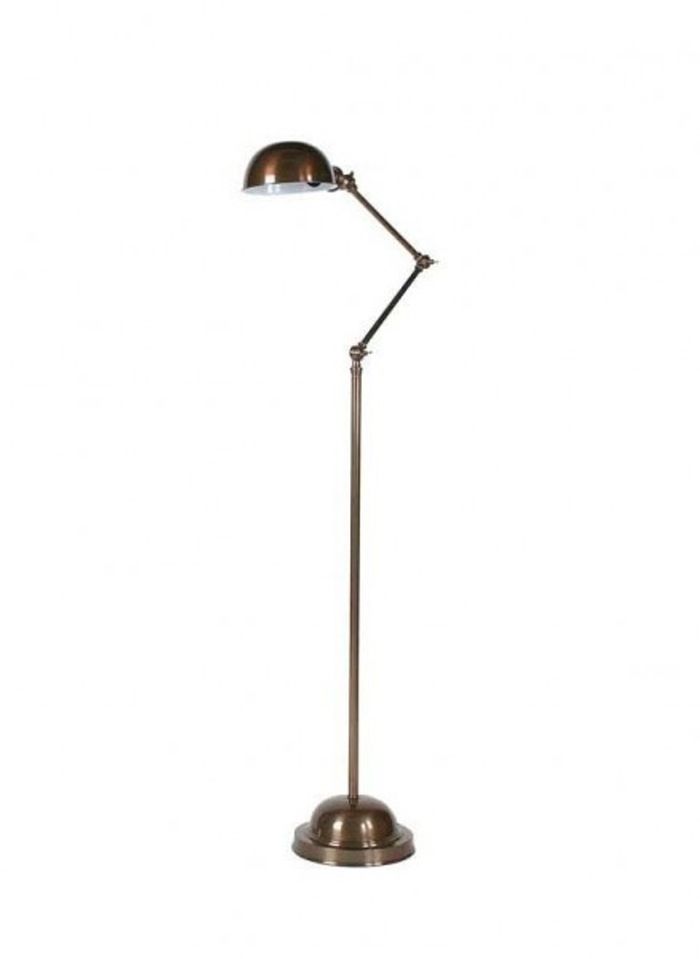 Casa Padrino Luxus Stehleuchte im antiken Messing Design, 140 cm Höhe, massiv gearbeitet