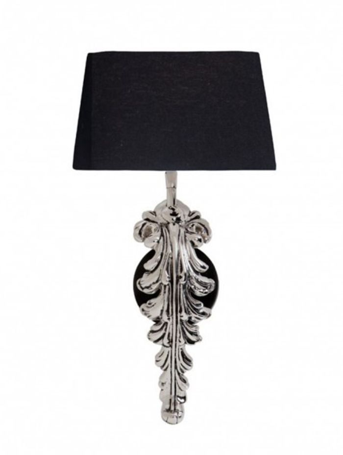 Casa Padrino Luxus Wandleuchte Nickel - Luxus Qualität