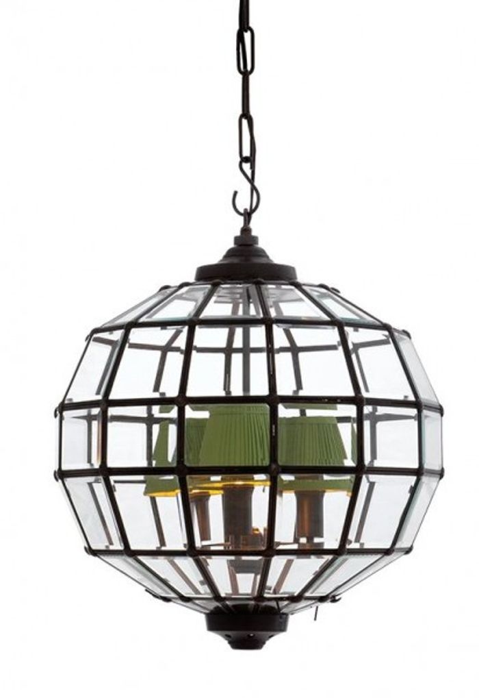 Casa Padrino Luxus Laterne Hängeleuchte im Barock Stil, Antik Bronze, Durchmesser 45 cm, Höhe 42 cm