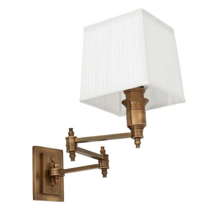 Casa Padrino Luxus Wandleuchte Messing - Luxus Qualität