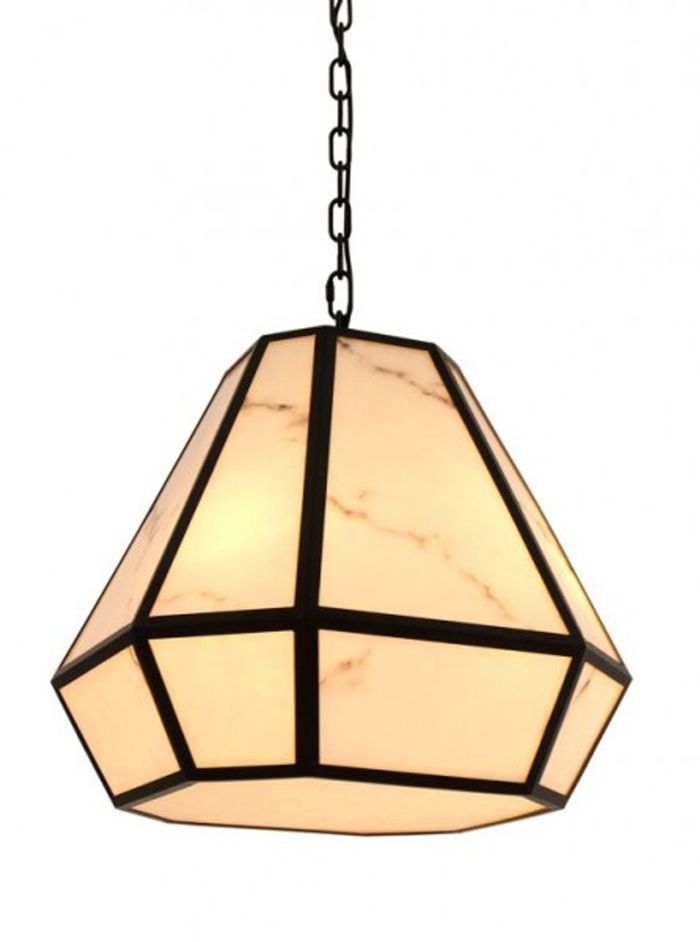 Casa Padrino Luxus Hängeleuchte im Barock Stil - Schwarz - Durchmesser 50 x H 45 cm