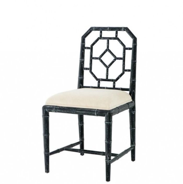 Casa Padrino Luxus Designer Stuhl Schwarz - Limited Edition