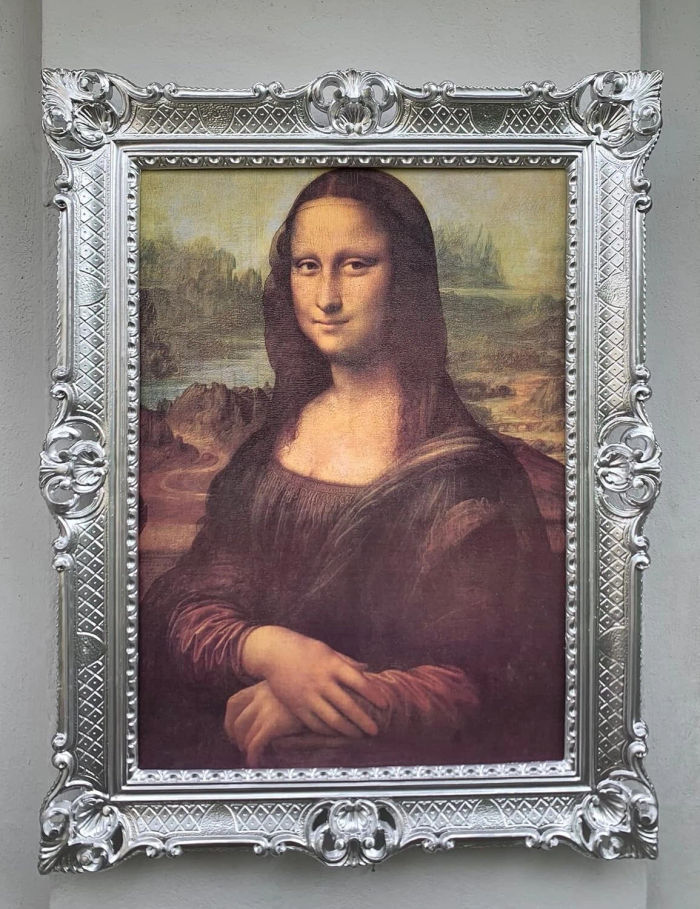 Gerahmte Gemälde Mona Lisa Leonardo Da Vinci La Gioconda 90x70 Berühmte Bilder