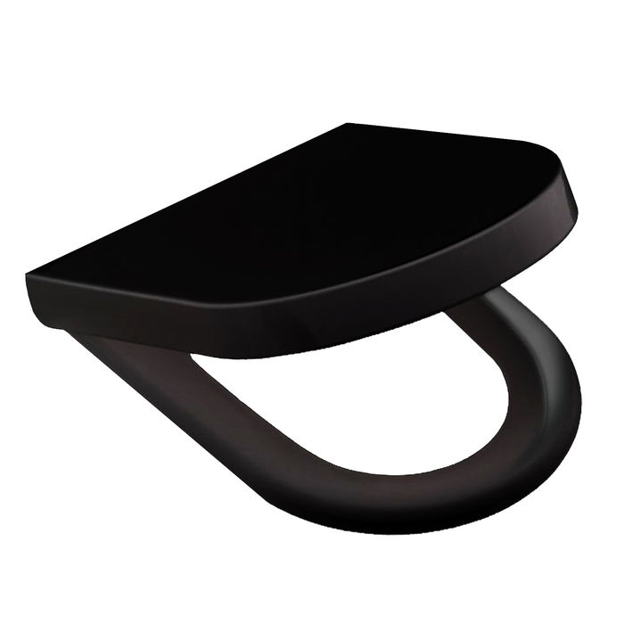 WC Sitz Soho mit Absenkautomatik in Schwarz Matt (Duroplast)