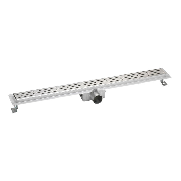 Profi Duschrinne mit Ablaufrost 60-140cm Edelstahl  60cm