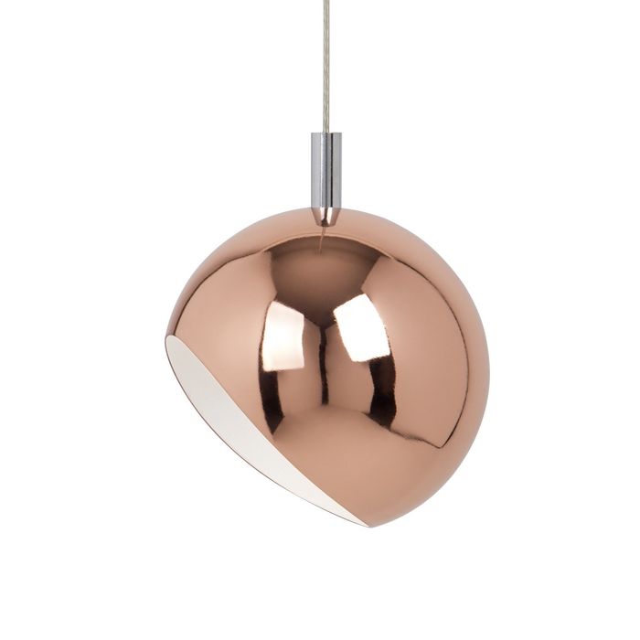 Moderne Retro Pendelleuchte Kugelform Copper | LED 6-10 Watt | 2 Größen 180 mm