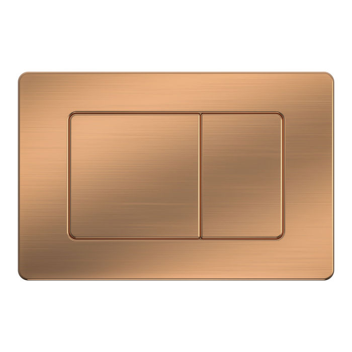 Drückerplatte Rosegold Gebürstet Kompatibel zu Geberit Duofix Sigma / DELTA 2 Mengenspülung