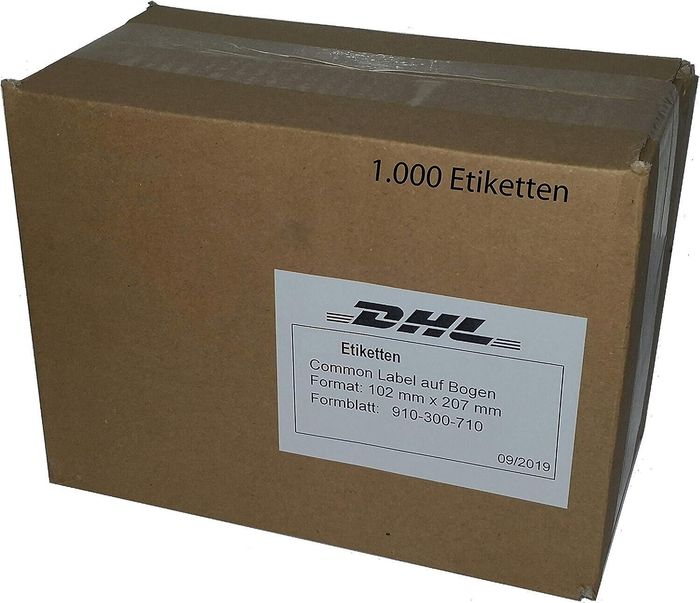 1000x DHL Versandetiketten Paketschein AufkleberPost 910-300-710 Paket Etiketten