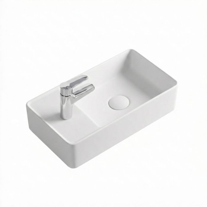 Gäste-WC Waschbecken 46 x 25 cm SOHO 2.0 Keramik Weiß Matt