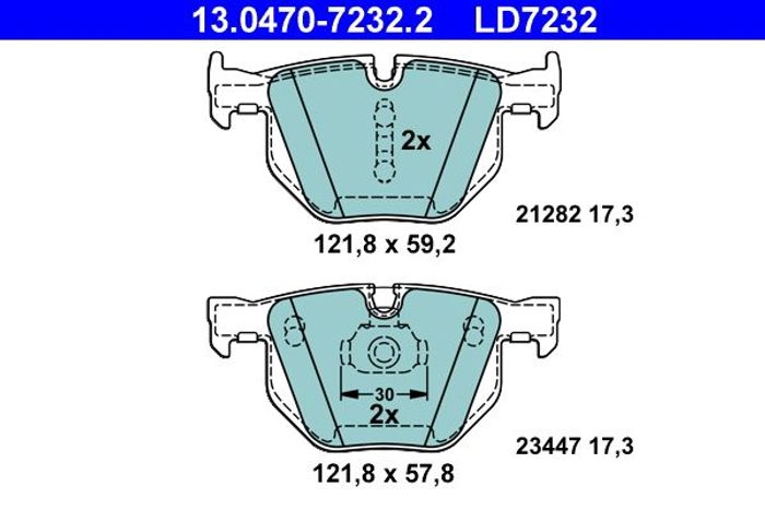Bremsbelag Keramik hinten , passt zu: BMW X5 (E70), X5 (F15, F85), X6 (E71, E...