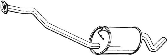 Mittelschalldämpfer