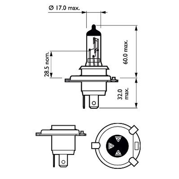 Glühlampe, Fernscheinwerfer