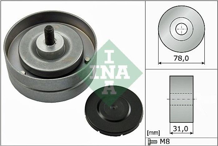 Umlenk-/Führungsrolle, Keilrippenriemen