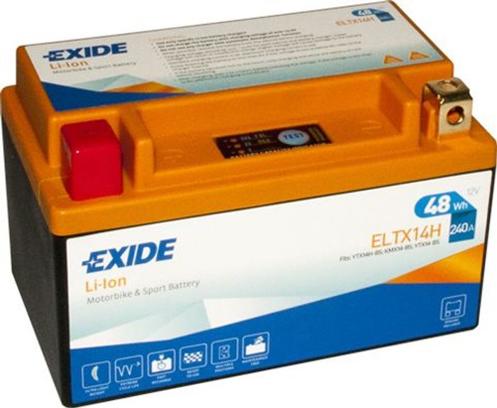 Batterie Lithium-Ion EXIDE 12V 4Ah 240A L+ Wartungsfrei 150x90x95mm Starter E...