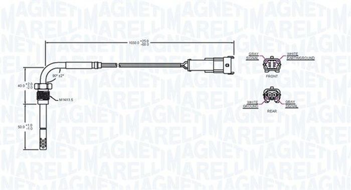 Sensor, Abgastemperatur