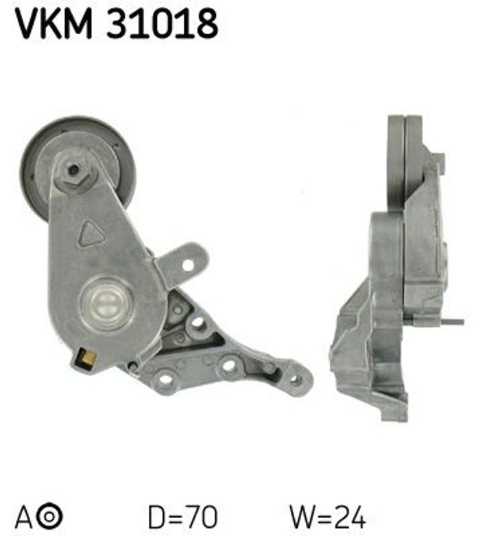 Riemenspanner, Keilrippenriemen