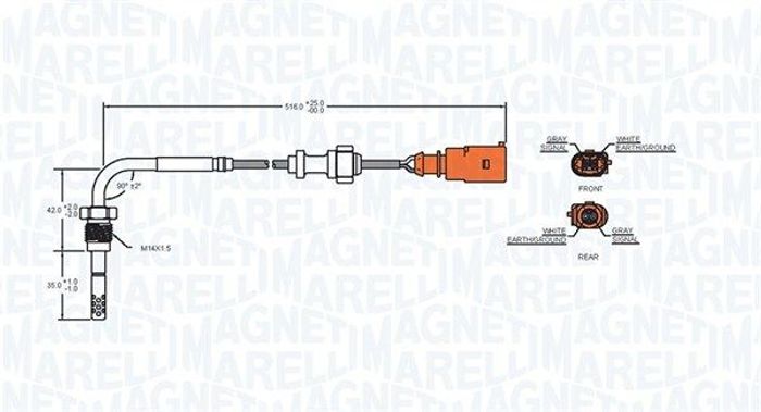 Sensor, Abgastemperatur