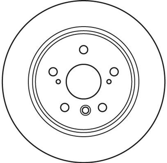 Bremsscheibe hinten L/R passt zu: LEXUS RX; TOYOTA HARRIER 2.2/2.4/3.0 05.97-...